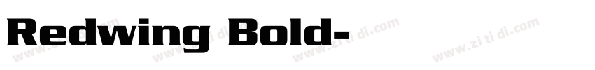 Redwing Bold字体转换